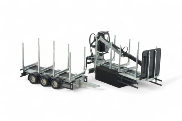 Tekno 87732 - UK Logging transport contstruction crane + trailer - Image 2
