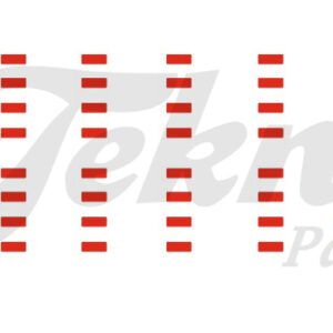 Tekno 88551 - Marker lights red decal