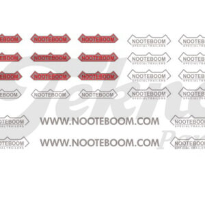 Tekno 88629 - Nooteboom trailer decalset