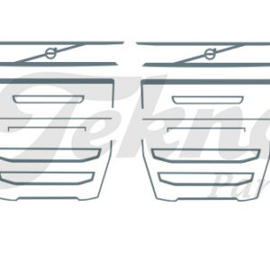 Tekno 89312 - Volvo FH4 grill silver chrome decal
