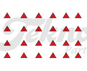 Tekno 88552 - Red Reflector Decal
